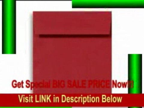 [SPECIAL DISCOUNT] 7 1/2 x 7 1/2 Square Envelopes - Ruby Red (50000 Qty.)