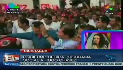 Nicaragua dedica programa social a la memoria de Chávez