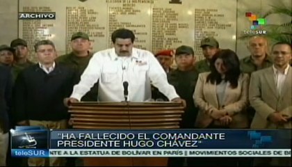 Maduro anunció la partida del comandante Hugo Chávez