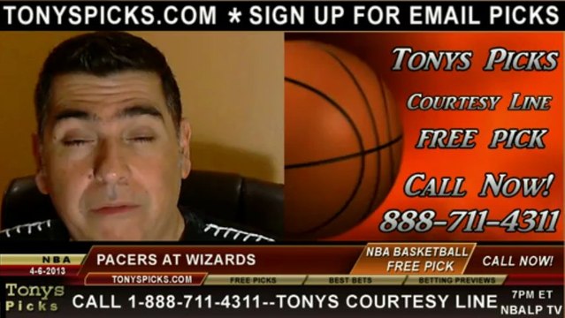 Washington Wizards versus Indiana Pacers Pick Prediction NBA Pro Basketball Lines Odds Preview 4-6-2013