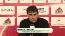 Conférence de presse Dijon FCO - Châteauroux : Olivier DALL'OGLIO (DFCO) - Didier THOLOT (LBC)