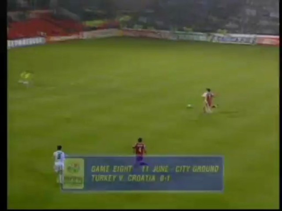 1996 (June 11) Croatia 1-Turkey 0 (European Championship)