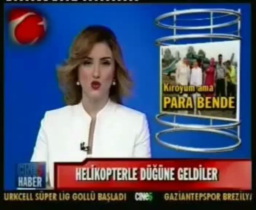 CİNE 5 ANA HABER HELİKOPTERLİ SÜNNET DÜĞÜNÜ HABERİ