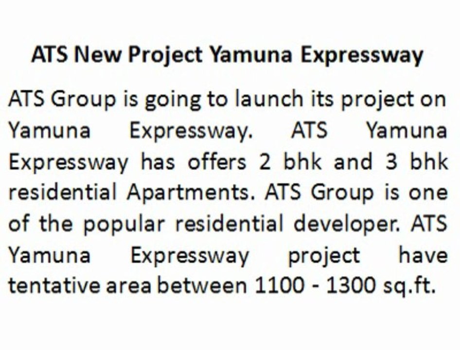 ATS YAMUNA EXPRESSWAY NEW PROJECT CALL-8527790926