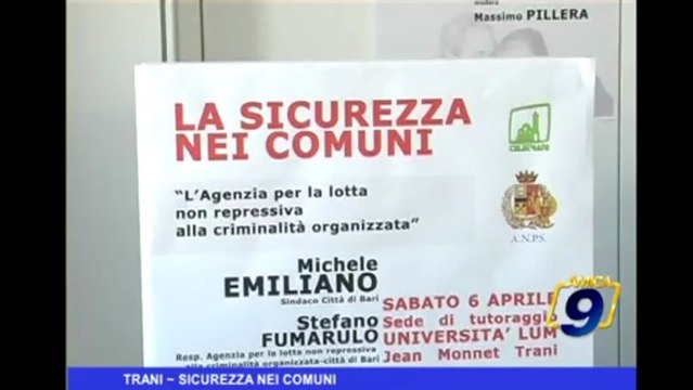 Trani | Sicurezza nei comuni