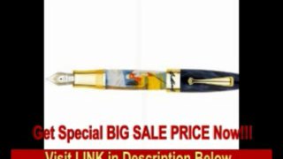 [BEST PRICE] Montegrappa St.Moritz Limited Edition Summer Golf Solid 18K Gold Fountain Pen - Broad