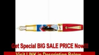 [BEST BUY] Montegrappa St.Moritz Limited Edition White Turf Solid 18K Gold Fountain Pen - Broad
