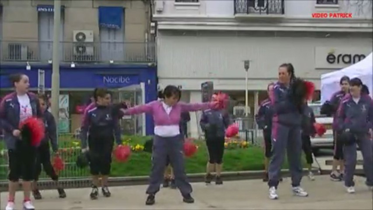 Majorettes Journée du coeur Firminy Avril 2013