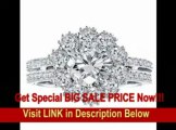 [SPECIAL DISCOUNT] 2.49 CT TW 2-Row Shank Diamond Halo Engagement Ring in 14k White Gold Pave Setting