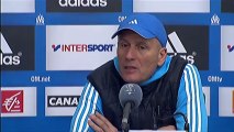 Conférence de presse Olympique de Marseille - Girondins de Bordeaux : Elie BAUP (OM) - Francis GILLOT (FCGB) - saison 2012/2013