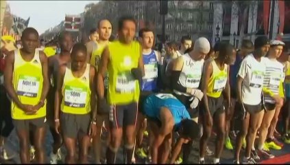 50 000 participants au départ du marathon de Paris