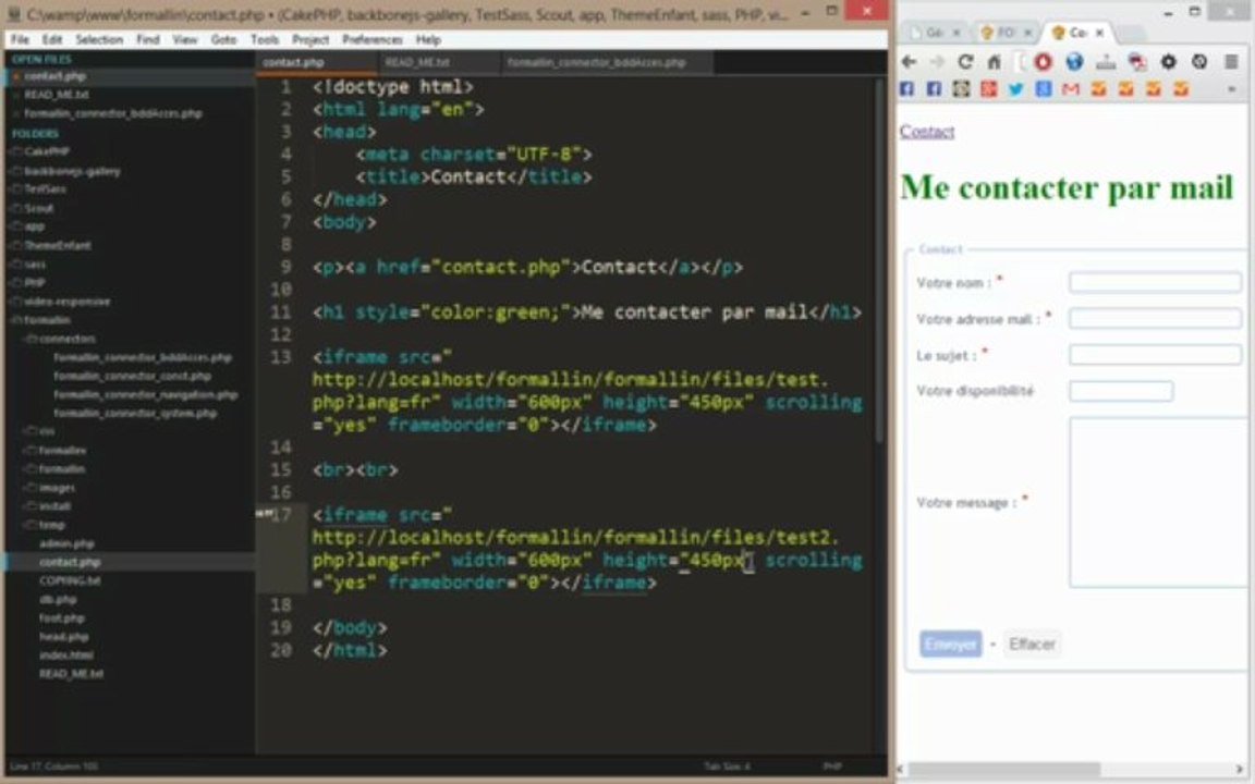 Formallin une application web Générateur de formulaires