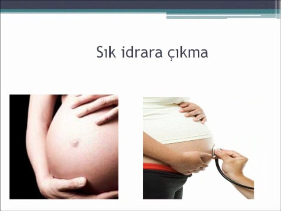 Hamilelik belirtileri sesli ve görsel sunumu ve resimlerle anlatımı