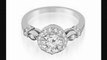 1.2 Ct Antique Round Cut Diamond Engagement Ring In 14k White Gold (hi Color, I1 Clarity)