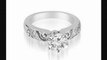 0.8 Ct Antique Round Cut Diamond Engagement Ring  In 14k White Gold (hi Color, Si2 Clarity)