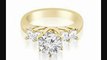 1.15 Ct Princess And Round Cut Diamond Engagement Ring In 14k Yellow Gold (hi Color, Si2 Clarity)