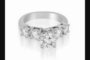 1.45 Ct Prong Set Round Cut Diamond Engagement Ring In 14k White Gold (hi Color, I1 Clarity)