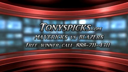Portland Trailblazers versus Dallas Mavericks Pick Prediction NBA Pro Basketball Lines Odds Preview 4-7-2013