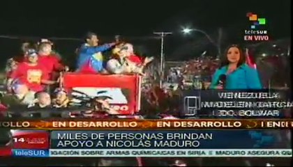Expresiones de apoyo a Maduro inundan las calles de Bolívar