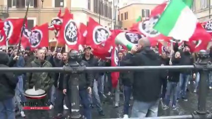 Riprendiamoci i nostri marò, CasaPound Italia scende in piazza: in 400 a Montecitorio