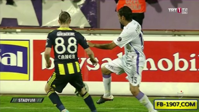 Caner Erkin'in alnı yarıldı. Orduspor Tribün Terörü TRT-1 HD