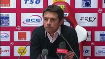 Conférence de presse Stade de Reims - Olympique Lyonnais : Hubert FOURNIER (SdR) - Rémi GARDE (OL) - saison 2012/2013