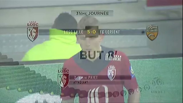 But Dimitri PAYET (8ème) - LOSC Lille - FC Lorient (5-0) - saison 2012/2013