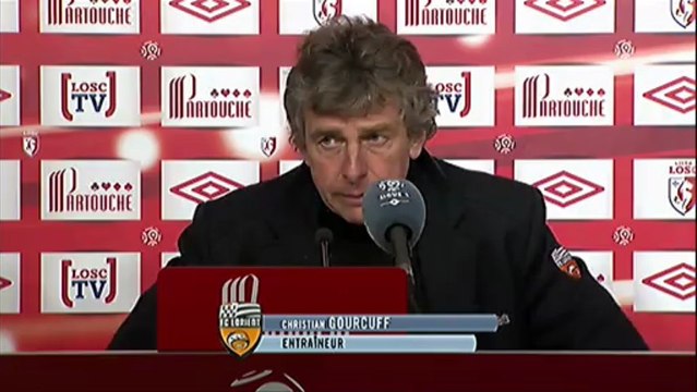 Conférence de presse LOSC Lille - FC Lorient : Rudi GARCIA (LOSC) - Christian GOURCUFF (FCL) - saison 2012/2013