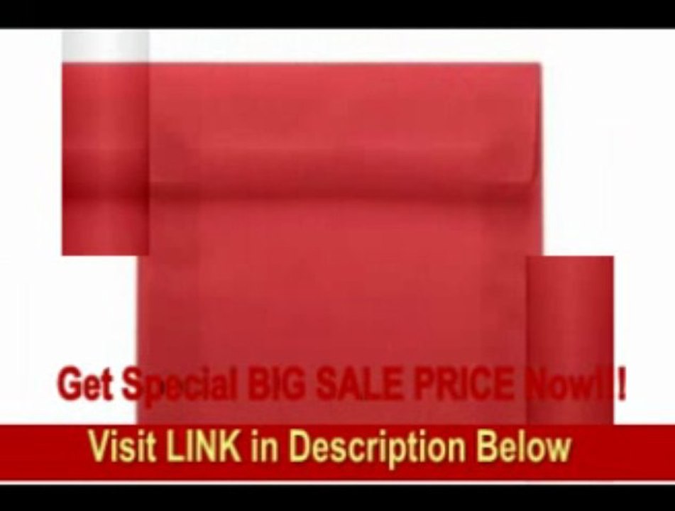[SPECIAL DISCOUNT] 6 x 6 Square Envelopes - Red Translucent (50000 Qty.)