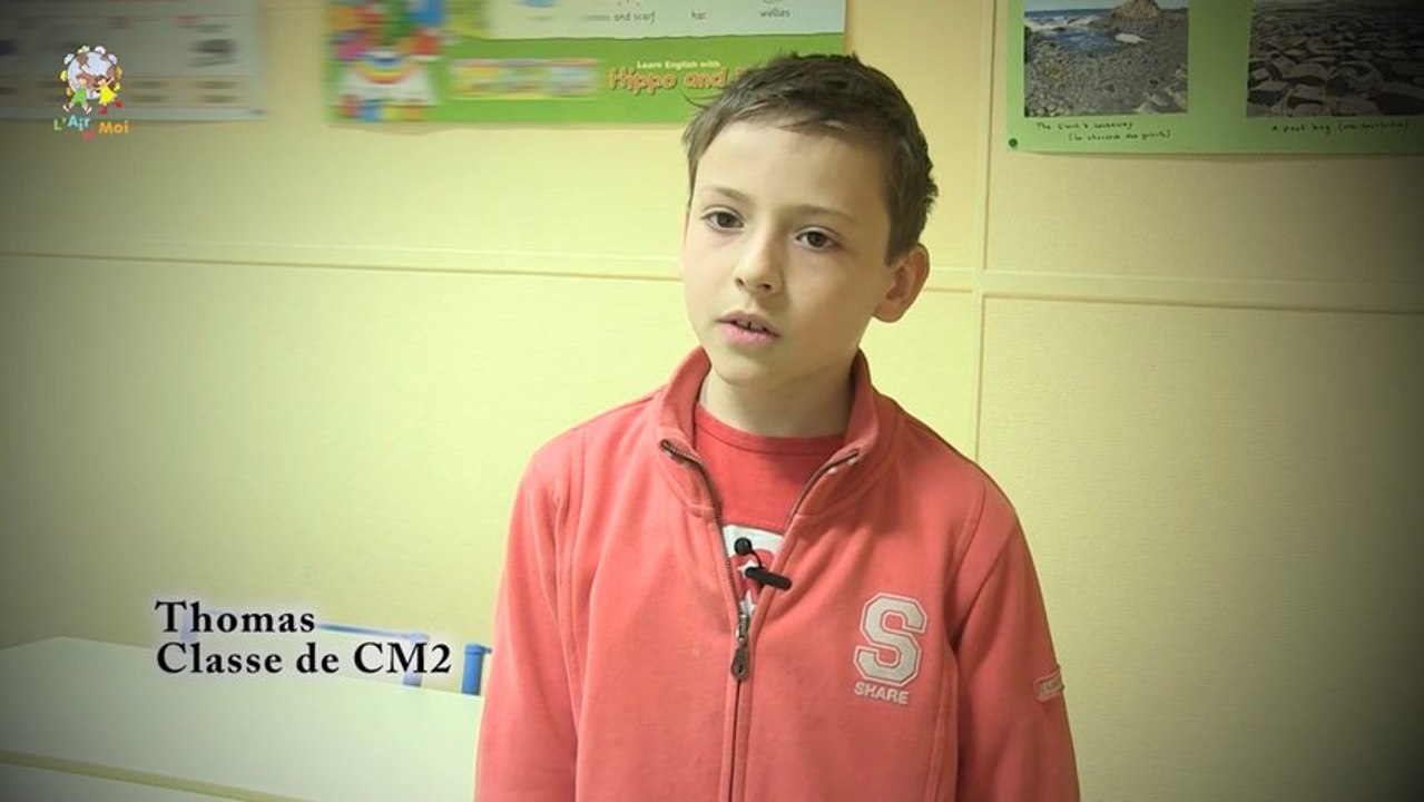 Thomas écolier de CM2