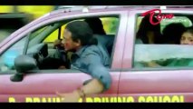 Brahmi's Car Crushed In Chasing Scene - Comedy Scene