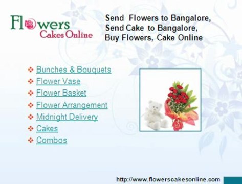 Send Flowers to Bangalore, Send Cake to Bangalore, Buy Flowers, Cake Online, Order Delivery