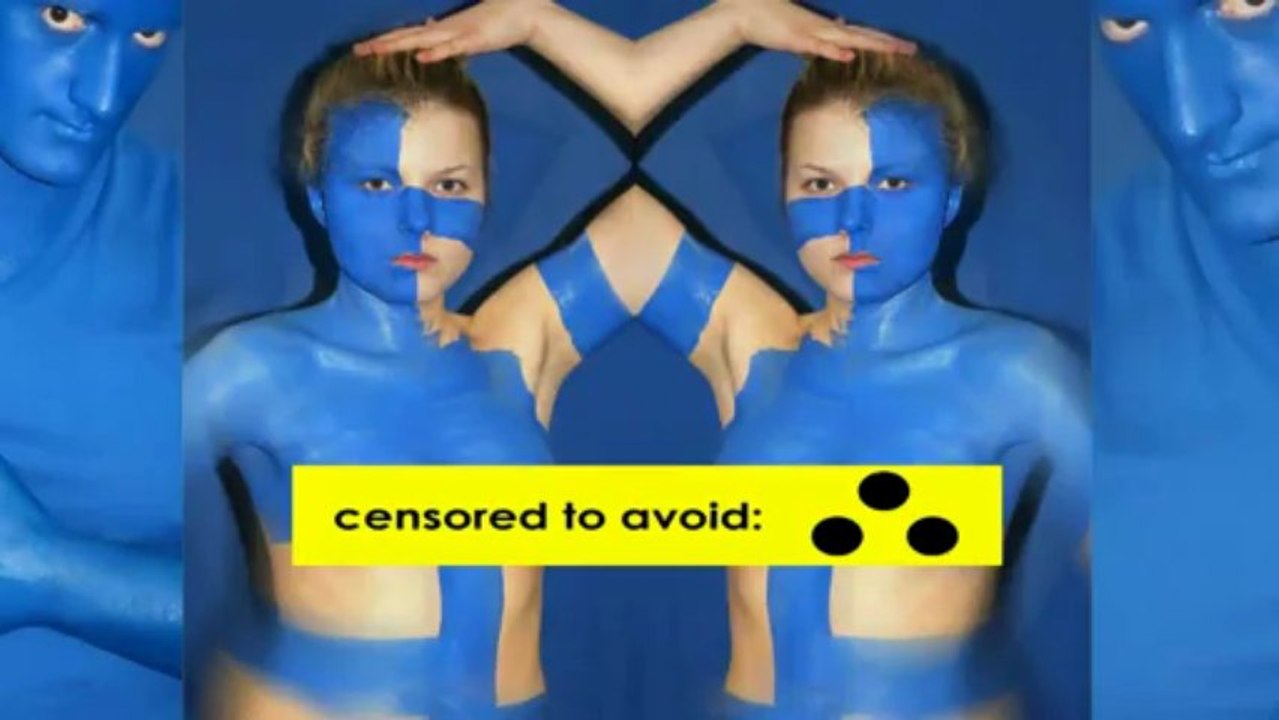 Blue girl - bodyart & fineart/videoart - freedom for the arts bodypaint, bodypainting by christine dumbsky