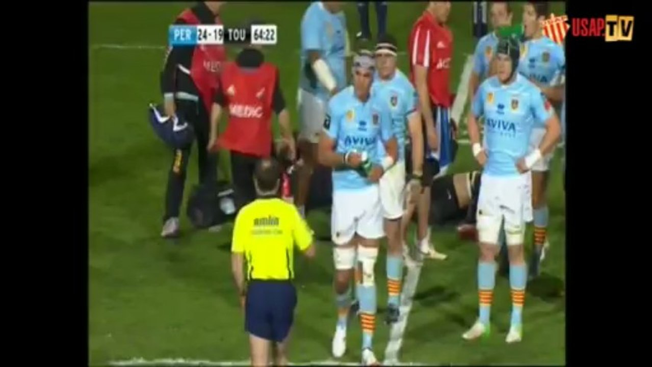 1/4 de finale d'Amlin Cup : USAP vs Toulouse