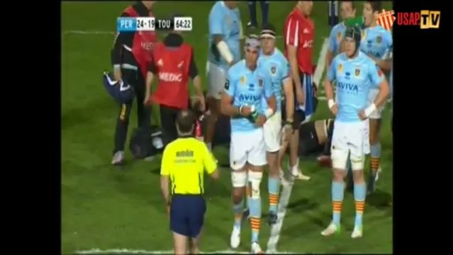 1/4 de finale d'Amlin Cup : USAP vs Toulouse