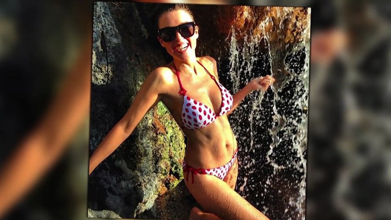 Dannii Minogue Wows in an Itsy Bitsy Polka Dot Bikini