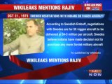 Latest disclosure: WikiLeaks mentions Rajiv Gandhi