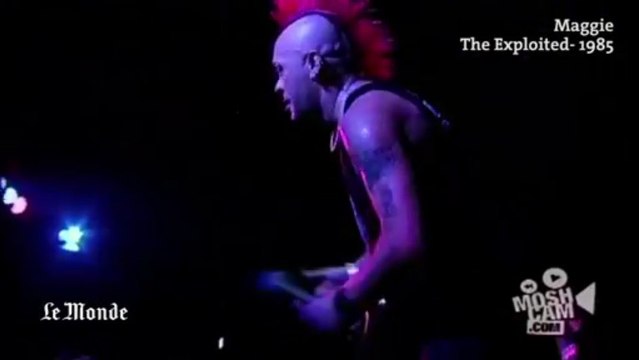 Margaret Thatcher, prise pour cible par les chanteurs des années 1980