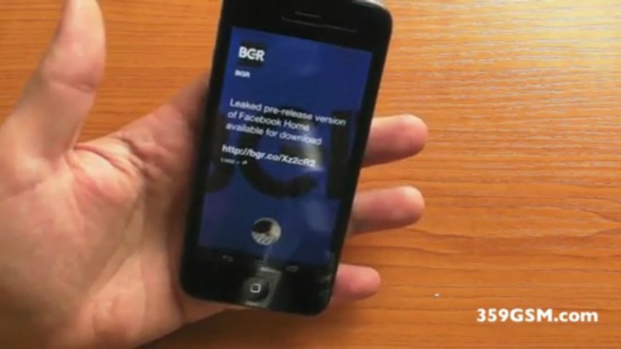 Facebook Home - MTK 6577, 512MB RAM