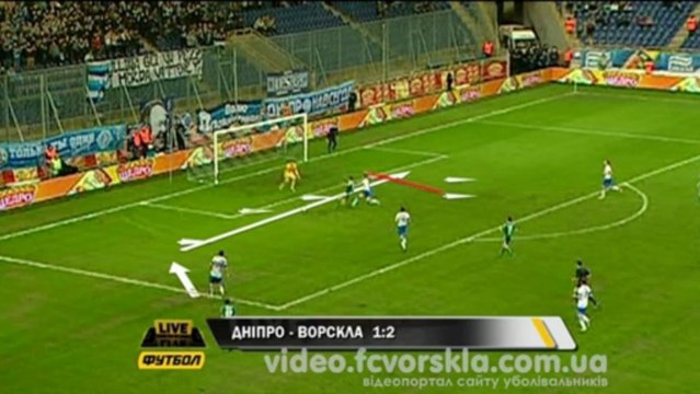 Футбол LIVE: Днепр - Ворскла - 1:2 (23-й тур 2012-2013