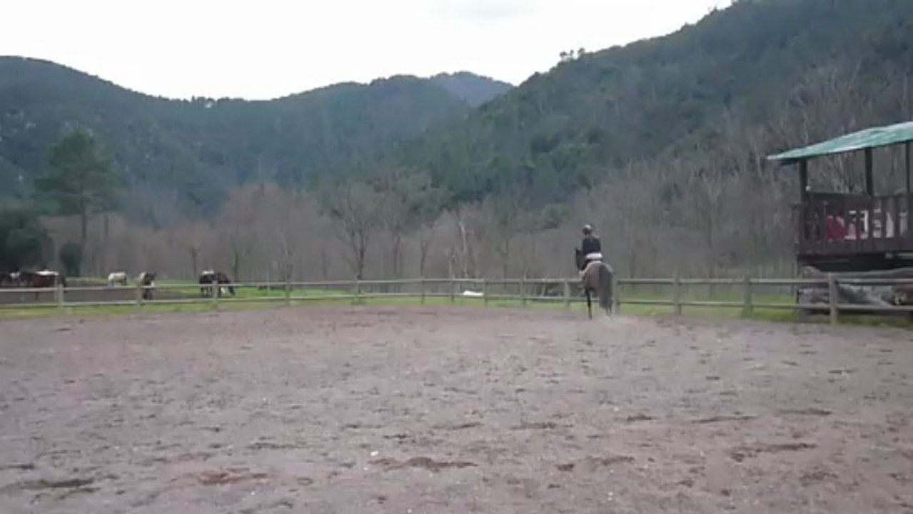 Samedi et Céline ligne obstacles 8 avril 2013