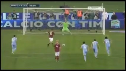 Roma 1-1 Lazio (Gol de Totti de penalti) SERIE A