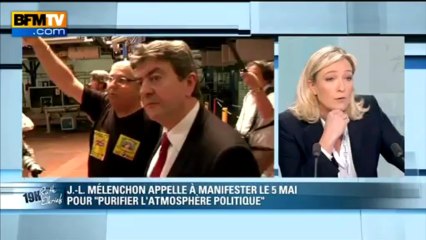 Marine Le Pen sur Mélénchon: "je ne veux pas taper sur un cadavre" - 08/04