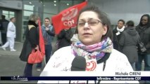 Manifestation des employés de l’hôpital Sud Francilien