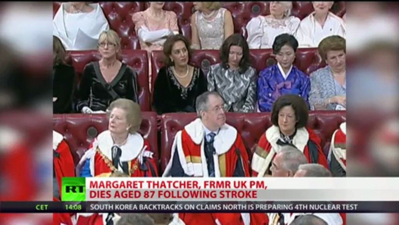 'Iron Lady' Margaret Thatcher dies at 87 after stroke