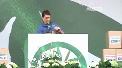 PONTIDA, SUL PALCO MATTEO PIASENTE