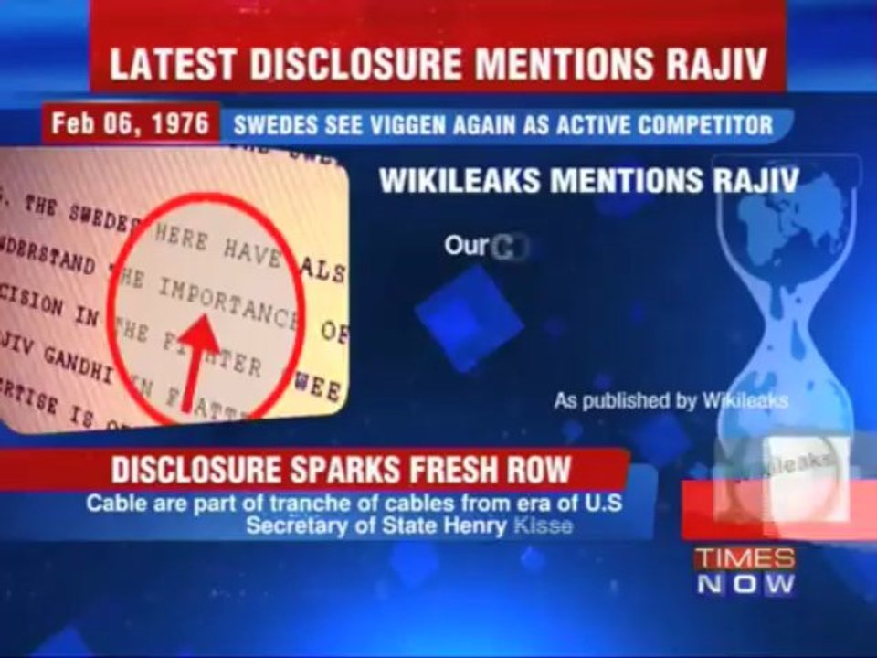 Political fight over WikiLeaks disclosure