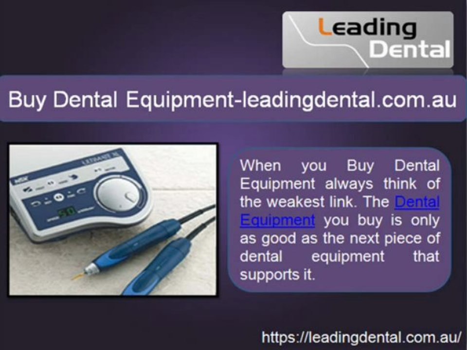 Dental Supplies and Equipment
