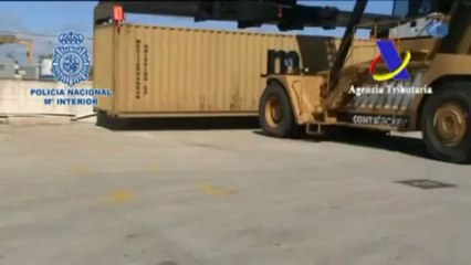 Interceptado un contenedor de cacahuetes con 134 kilos de cocaína en Valencia