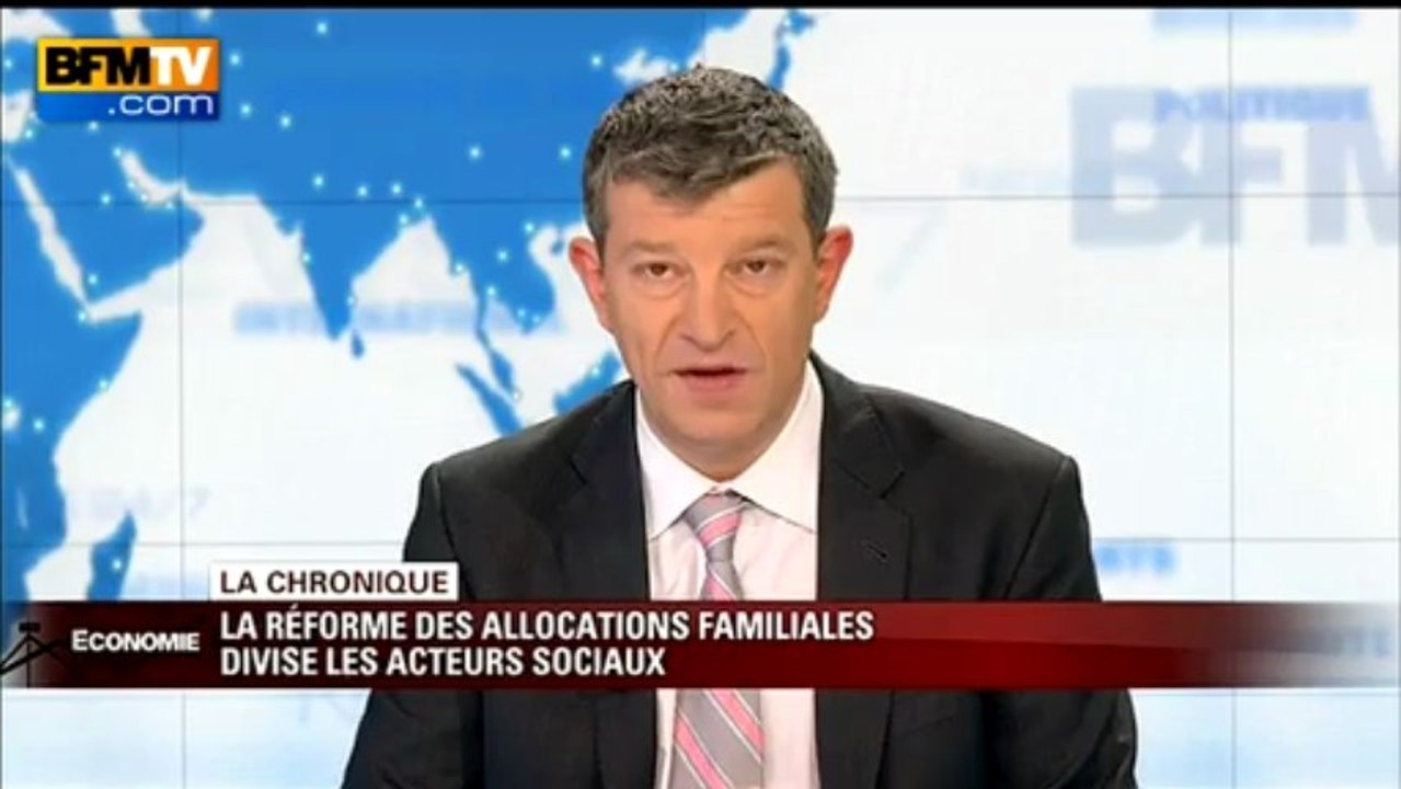 Chronique éco de Nicolas Doze: La réforme des allocations familiales divise les acteurs sociaux - 09/04